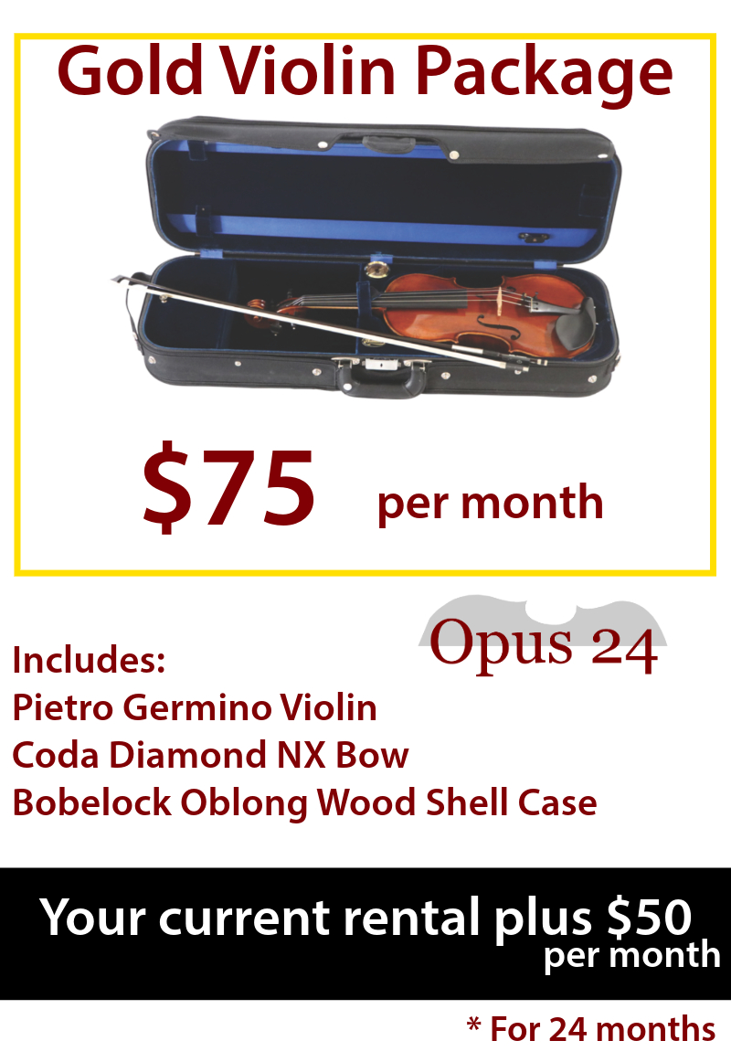 Opus Select Gold Violin Package $75 per month