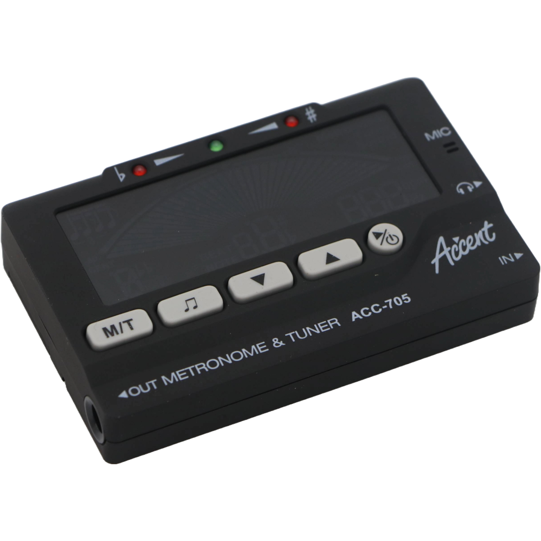 Black Accent combination metronome and tuner
